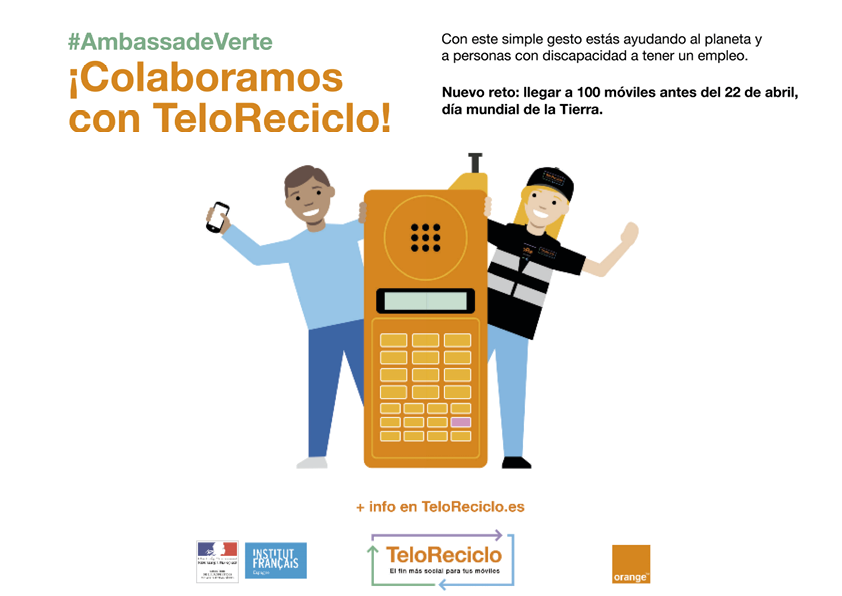 IF_Madrid's tweet photo. #NuevoReto : LLegar a 100 móviles antes del 22 de abril #DíaMundialdelaTierra 
Encontrarás los contenedores en la entrada del Institut. ¡Te esperamos!
@teloreciclo #AmbassadeVerte https://t.co/k9NoiYZ3IJ