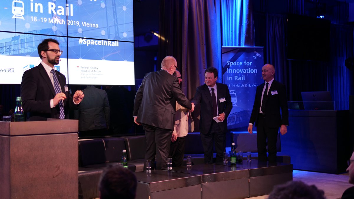 EU4Space's tweet photo. After two days of sharing and discussing about the integration of #EGNSS technologies for #EURail, #SpaceInRail comes to an end in beautiful #Vienna! π¦πΉ Thank you for your participation! @ERA_railways @Shift2Rail_JU @bmvit_infothek @EGNOSPortal https://t.co/pLP21lwPw9