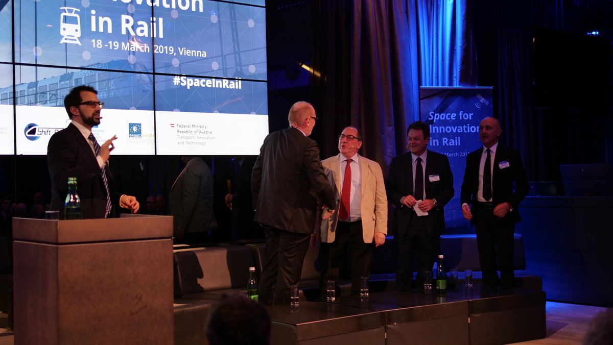 EU4Space's tweet photo. After two days of sharing and discussing about the integration of #EGNSS technologies for #EURail, #SpaceInRail comes to an end in beautiful #Vienna! π¦πΉ Thank you for your participation! @ERA_railways @Shift2Rail_JU @bmvit_infothek @EGNOSPortal https://t.co/pLP21lwPw9