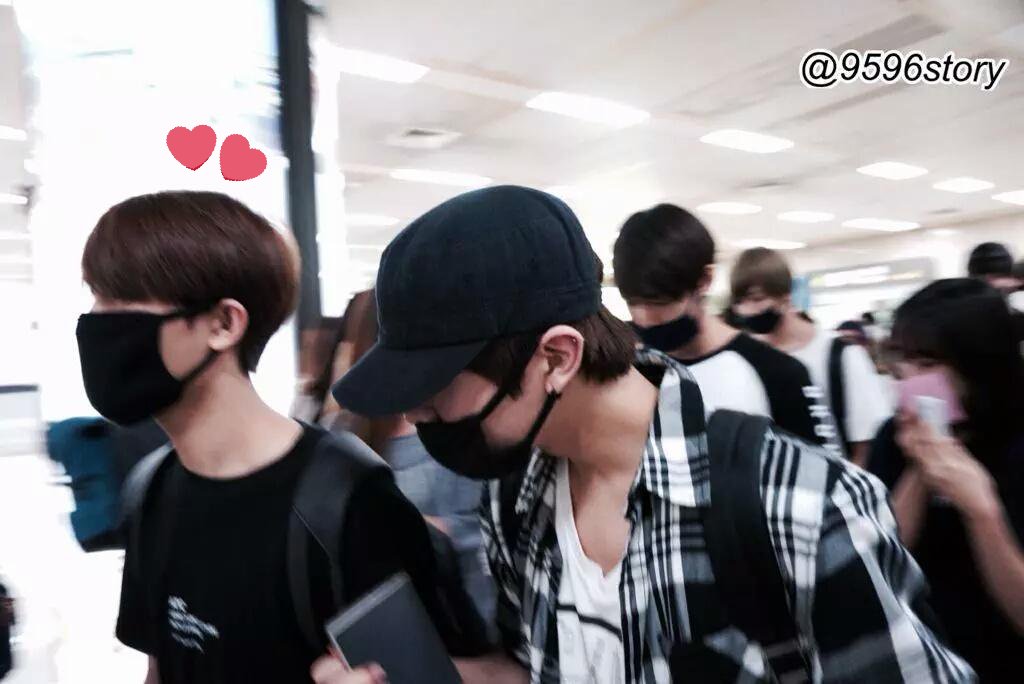 at Gimpo Airport from Tokyo, op spotted SMROOKIES's Taeil, Yuta, and Johnny 150707.they landed safety! 