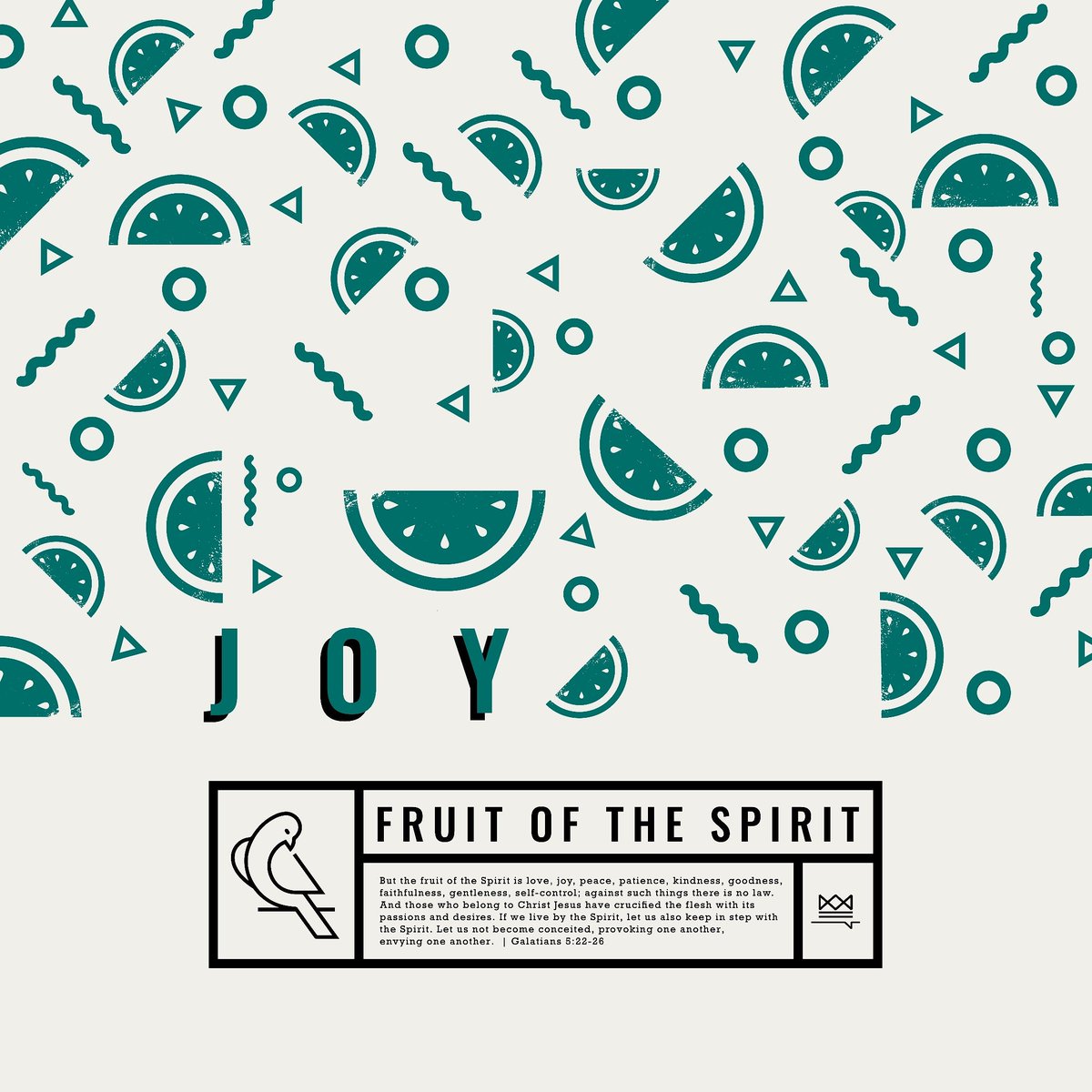 More fruit- Joy, the second fruit of the spirit. 🍉