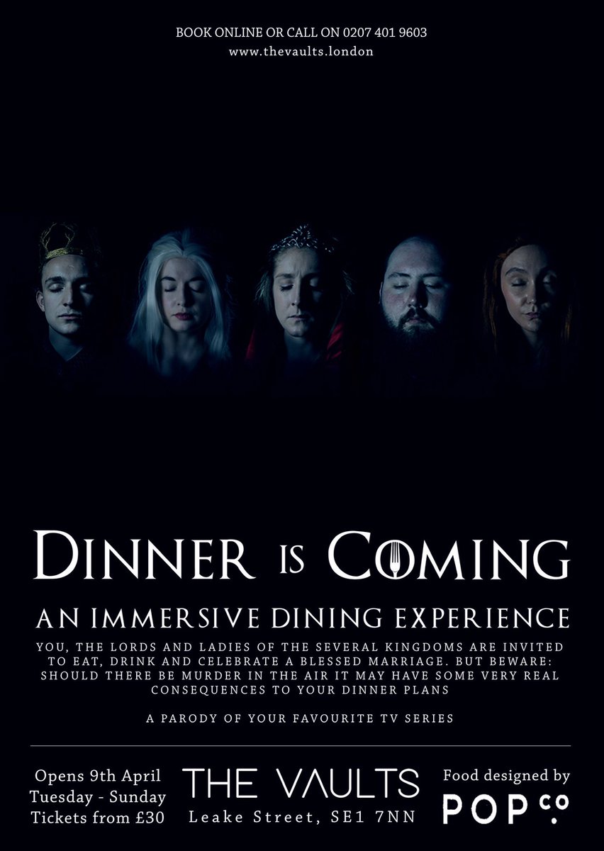 dinneriscoming1's tweet photo. Did someone say a recipe for disaster? 

With a sprinkling of secrets, a dash of a deceit, a heap of humour &amp; a measure of murder. It’ll definitely be a Wedding Day to remember 🖤

We’re cooking up a storm this April &amp; you’re all invited 🔥💀🔥

Info&amp;Tix: https://t.co/FkCp8jLyuF https://t.co/1HSXx2vA6M