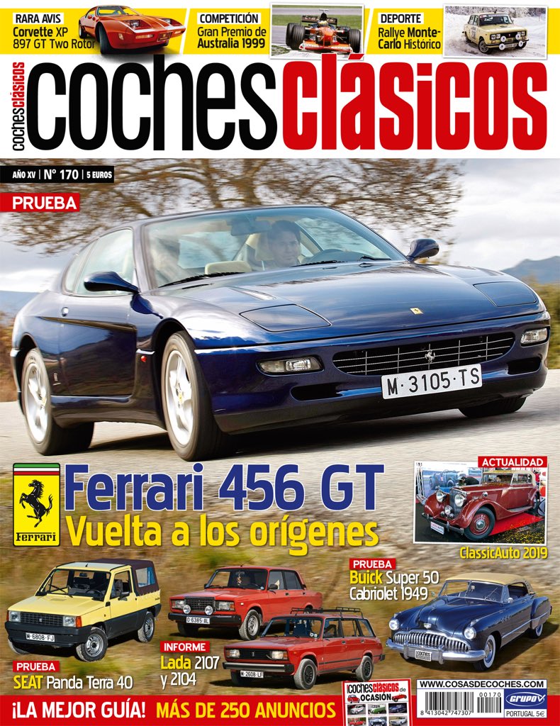 Ya está en la imprenta nuestro número de abril, con un magnífico #Ferrari 456 GT protagonizando la portada. No faltan la crónica de <a href="/classicautomad/">ClassicAuto Madrid</a> o un repaso al GP de Australia de 1999 con puntazo de <a href="/PedrodelaRosa1/">Pedro de la Rosa</a> #cochesclasicos