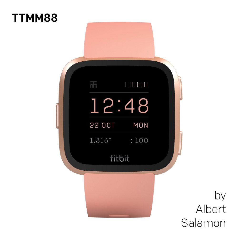 ttmmaftertime's tweet photo. TTMM presents 3 good clock faces for #fitbitversa

1. Magnified by Elle Moule - precise 
2. JUST BIG by CHOPS  - big, Big and BIG
3. TTMM88 by @ttmmaftertime - time, timer, stopwatch and more
https://t.co/m7fvPDCyE2

Search the NAME of the clock face in Fitbit app
#made4fitbit https://t.co/St8EM3b1he