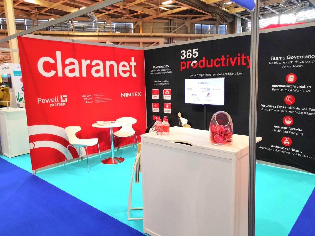 MatthieuVany's tweet photo. Salon Intranet &amp; Digital Workplace Paris h-1 Venez découvrir nos solutions #O365 #Teams by #Claranet stand D61 https://t.co/KvrjL94dvb