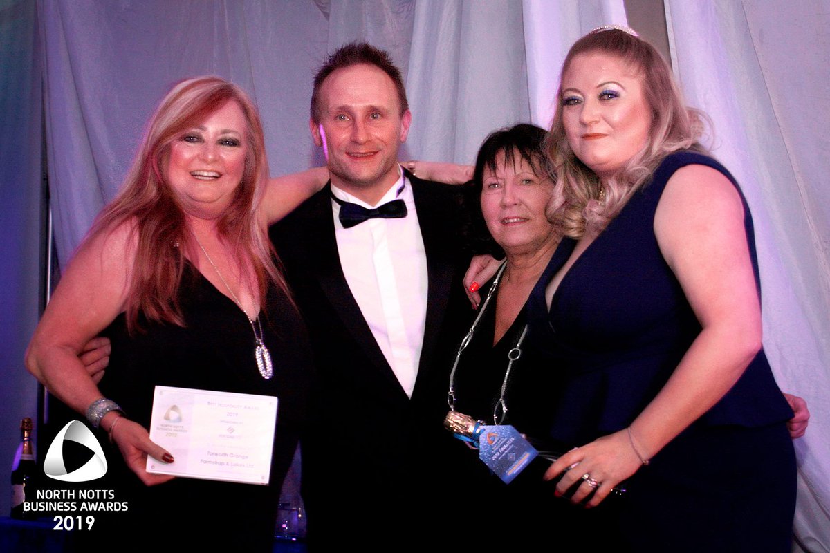 NorthNottsBC's tweet photo. Winning the Best Hospitality Award, sponsored by @MortgageShop56,   with the most votes from the general public was @Torworthgrange  #NNBizAwards #Winner https://t.co/2u9Jyhrj6X