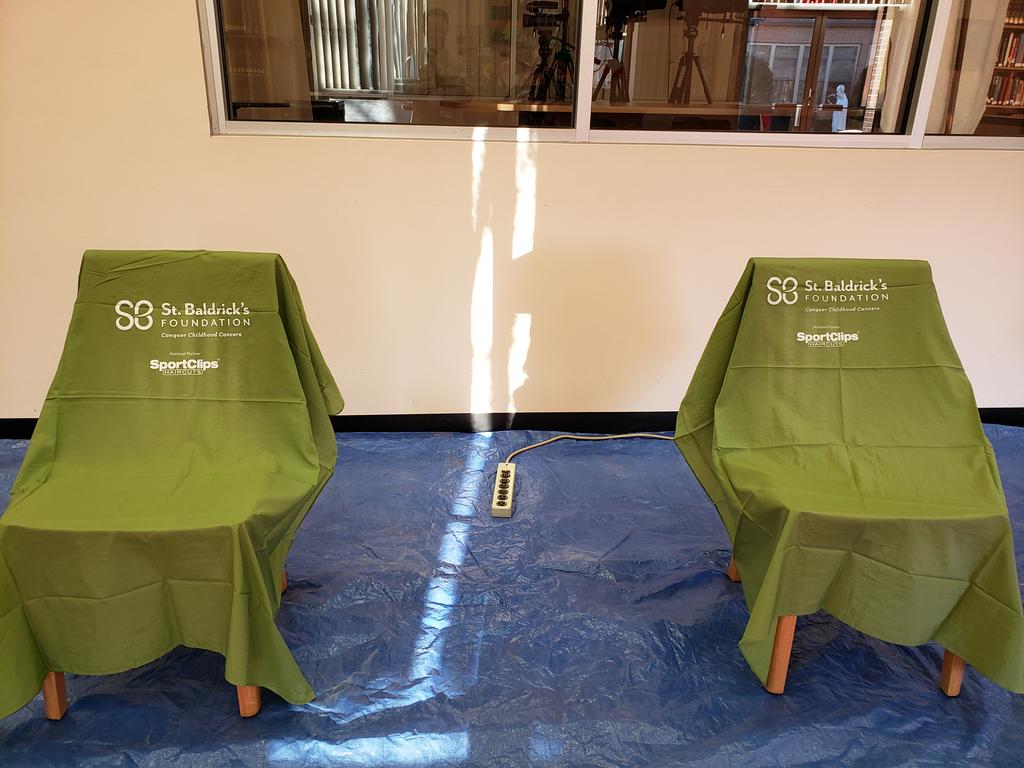 Exciting day at BC. Looking forward to supporting the St. Baldrick's Foundation.