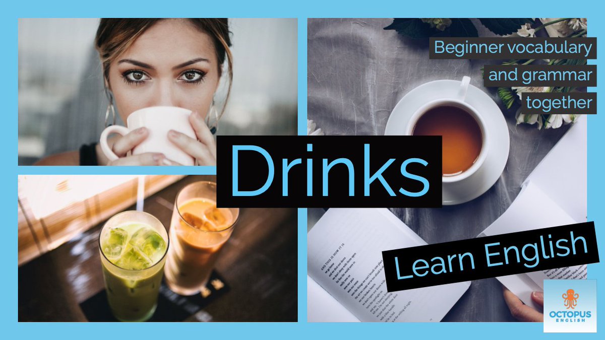 OctopusEnglish's tweet photo. #LearnEnglish #Drinks #Vocabulary #OctopusEnglish
Our latest video to improve your English: Drinks and Their Containers
Like, comment, share, and subscribe!

https://t.co/bSQGlo1twg https://t.co/puWuhg8VHJ
