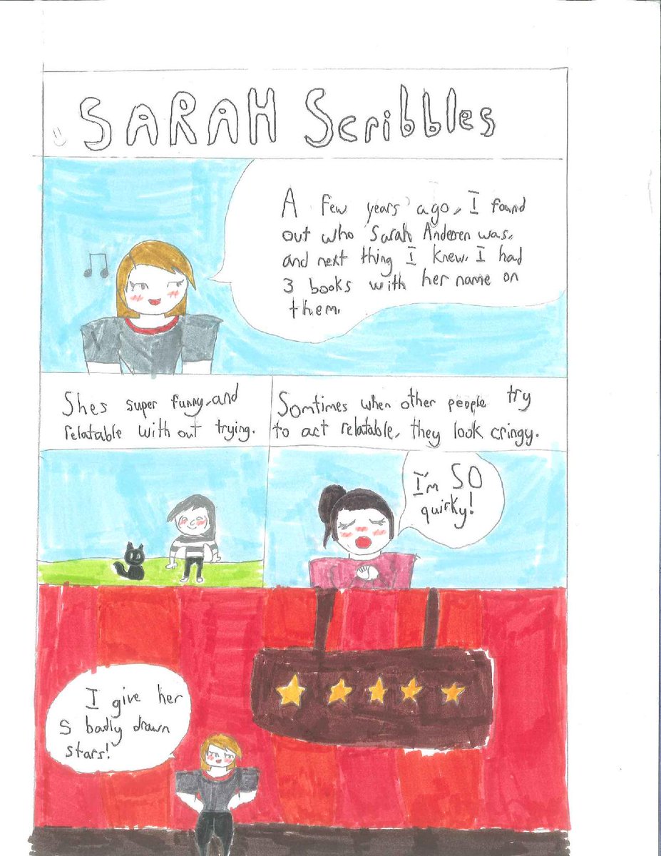 ms_ruta's tweet photo. Hey @SarahCAndersen my student loves your comics and wanted to let you know how much they mean to her (in comic form)! Hope this finds you well and thanks for all you do! https://t.co/phCxC6N1gi