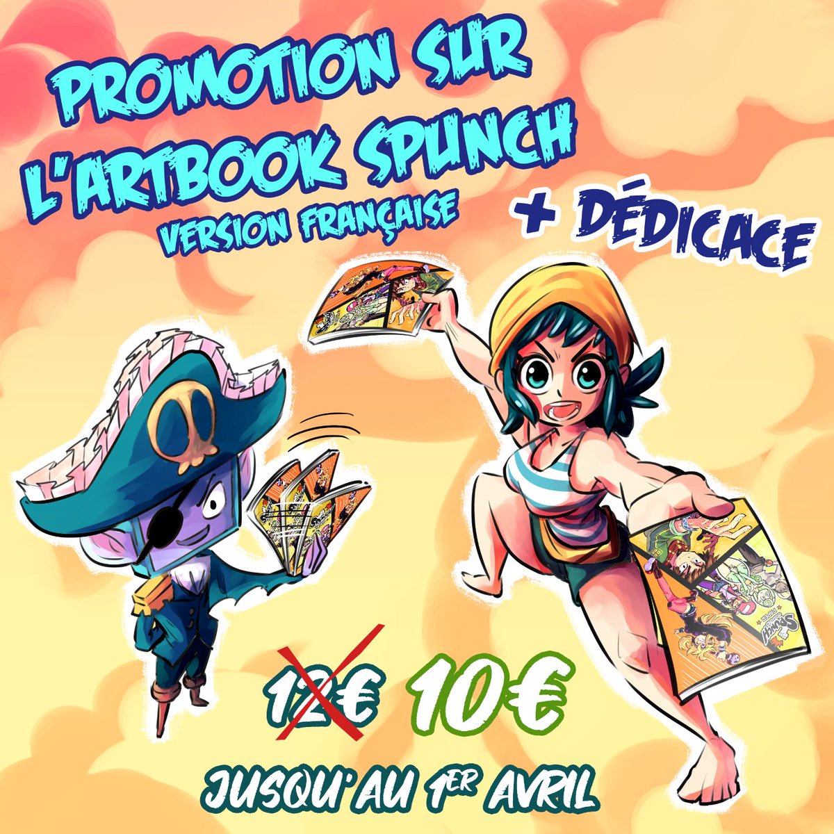 Mosqi's tweet photo. Réduction du prix sur notre artbook en version française jusqu'au 1er avril !
Les commandes seront dédicacées ! 
https://t.co/6qalTNpl1j https://t.co/uf8ftB59KT