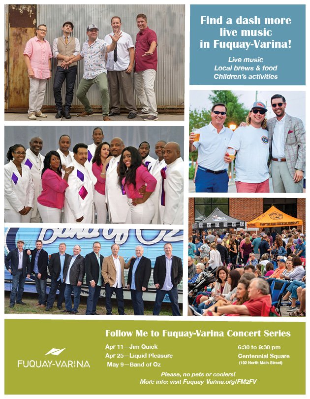 FM2FV Concerts start in April!  Mark your calendar!