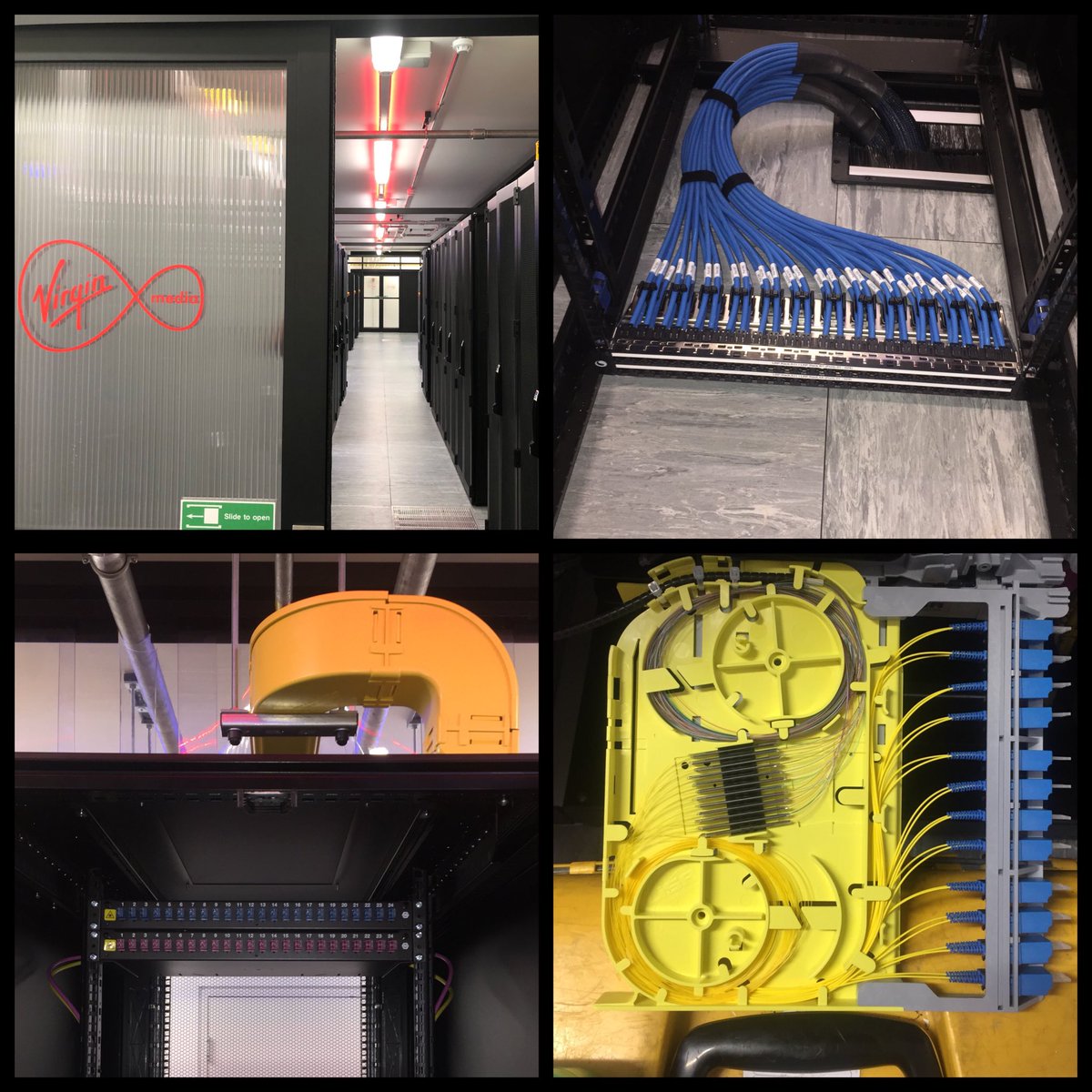 BSCLltd's tweet image. More extras for @virginmedia consisting of new @Rittal_Ltd racks, @CommScope cat6a links, @hubersuhner SM &amp;amp; MM fibre and some @warrenandbrown fibre ducting! #datacentre #RunsOnCommscope #cabling #infrastructure