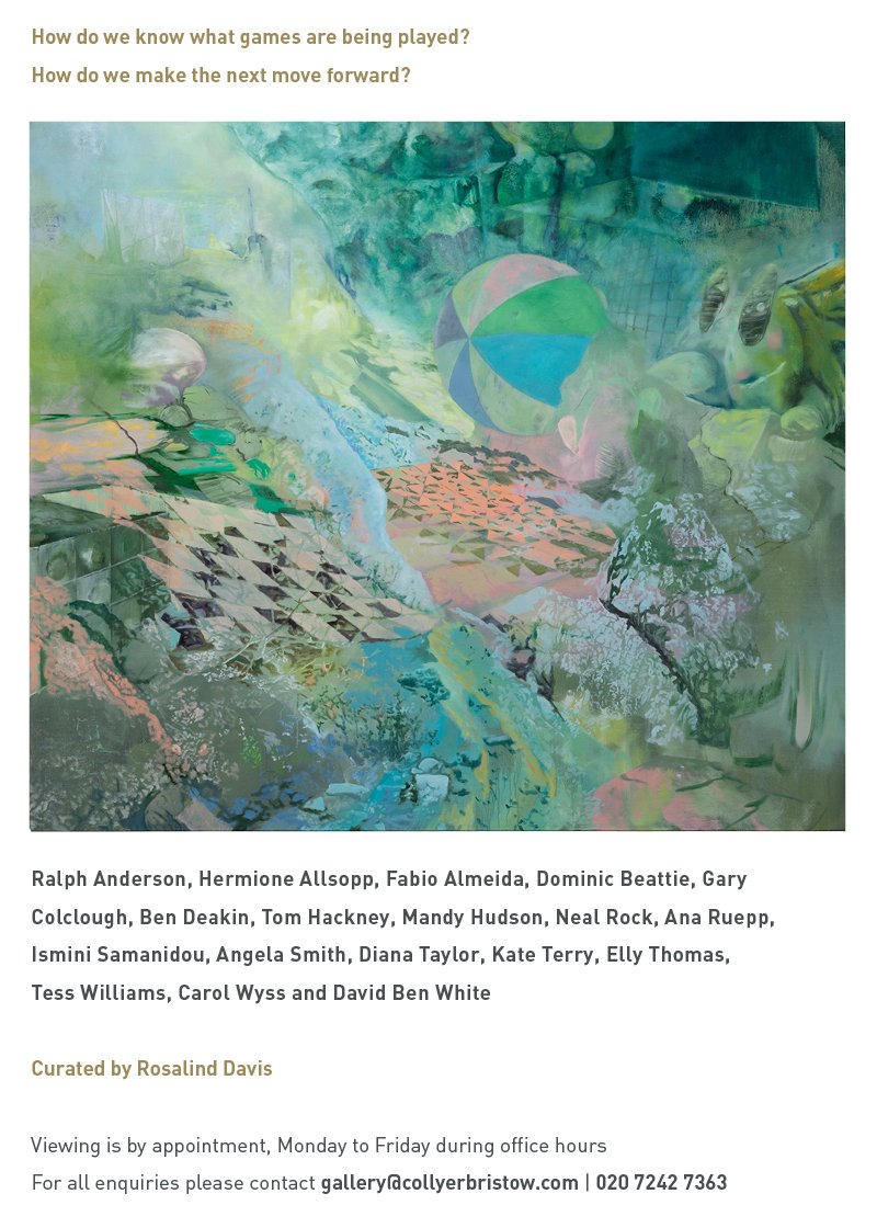 Delighted to be one of 18 artists selected for #Reassemble <a href="/CBGallery1/">Collyer Bristow Gallery</a> by curator <a href="/rosalinddavis/">Rosalind Davis</a> PV Wed 3rd April 6-9pm. Continues to 29th May more details here bit.ly/2H1Yqvp
