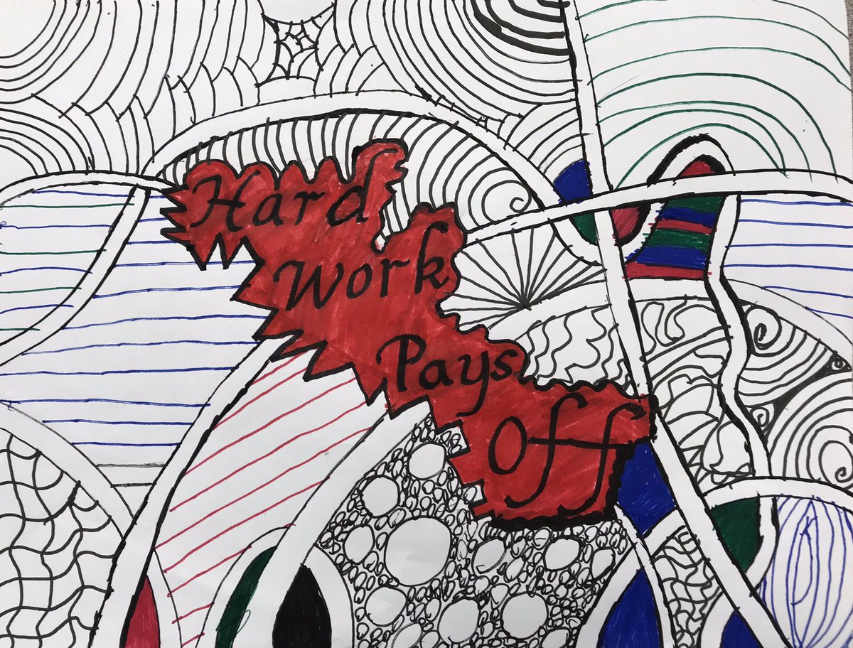 MrsLinvilleBV's tweet photo. Zentangle Calligraphy final projects from acceleration class! https://t.co/g0HF0XRr4Z