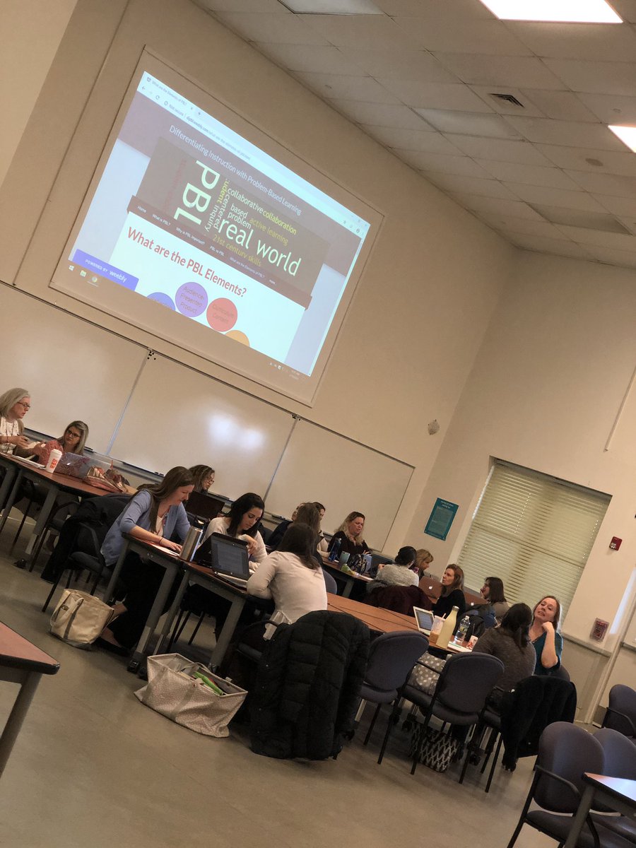 JamieSaponaro's tweet photo. "School should be less about preparation for life and more about life itself.” John Dewey #PBL workshop day with great teachers @BrickSchools! Linked are some tips - https://t.co/QVD598egft #teachingtipstuesday https://t.co/Huw8b2I6bS