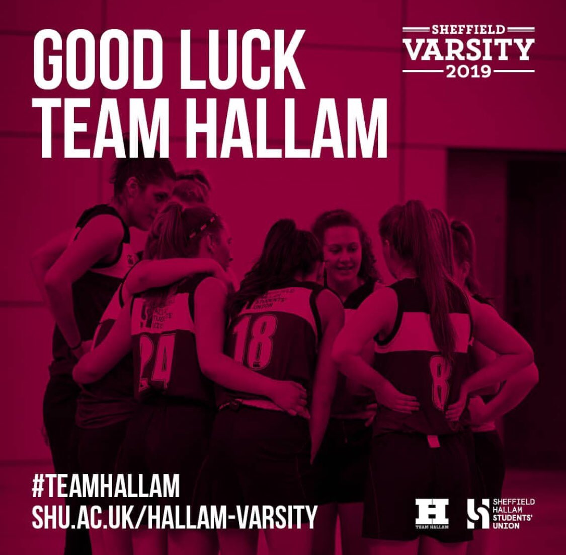 We want to wish good luck to all the teams competing in <a href="/SheffVarsity/">Sheffield Varsity</a> today and the rest of the week @TeamHallam #hallamtilIdie