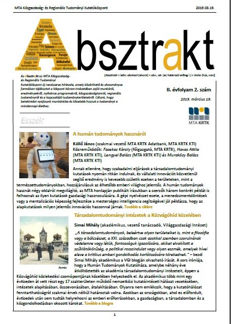 Megjelent az <a href="/MTAKRTK_CERSHAS/">MTA KRTK</a> legújabb tudományos hírelevele. Elérhető a honlapunkon: krtk.mta.hu/absztrakt/Absz…