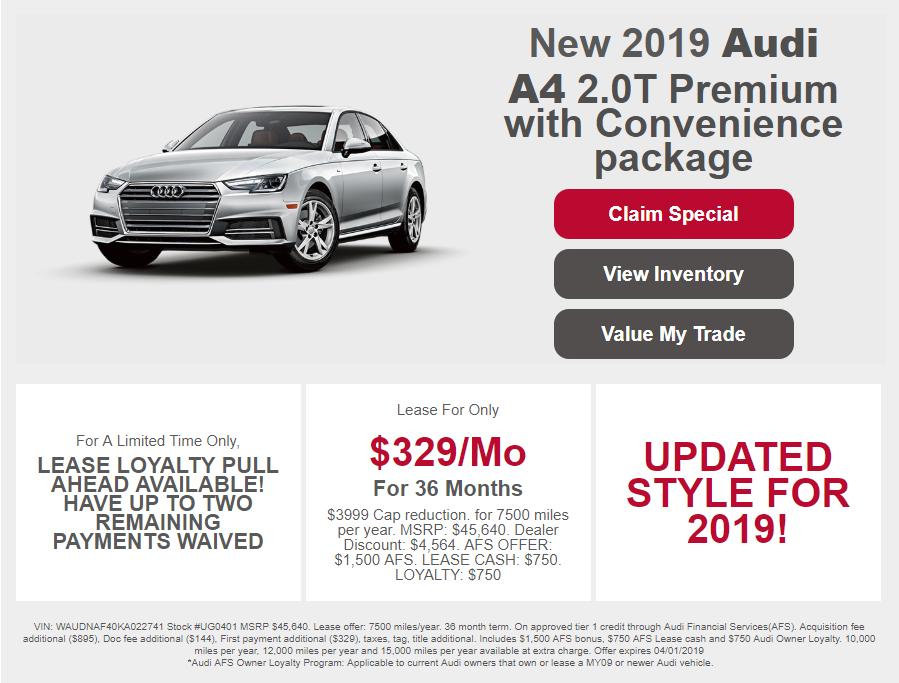 AudiReading's tweet photo. Whoa!!! This Lease Special is Unbelievable!! Call or Stop by Audi Reading to get yourself a new Audi for less than $400 per month! https://t.co/uFS9ltSz1I