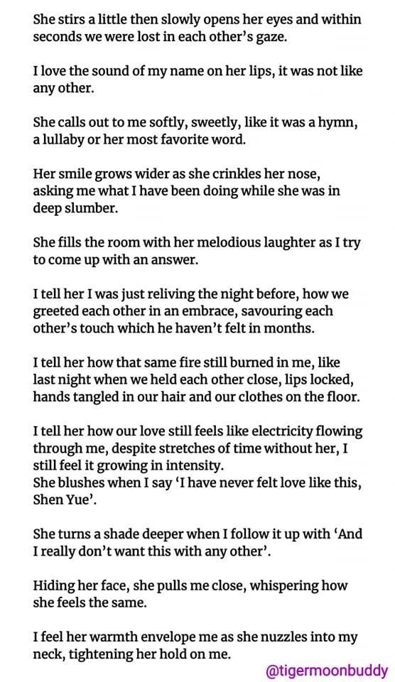 tigermoonbuddy's tweet photo. "I will never love this way again." 💜💛 #DiYue

Tried to turn this sad song around and just focus on the love. 😍❤️
Thank you Yuni for DEMANDING this. 🤣 Lafyue! This one's for you. 🤗
Artwork which I got inspo from is also from @zipcy88  (doesn't it scream #DiYue? 😭😭😭) https://t.co/qP15MtoUVl
