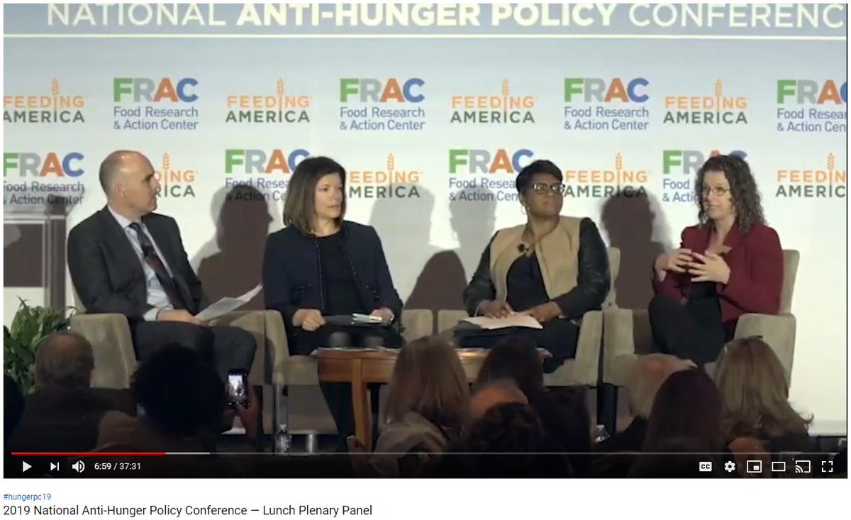 NLIHC's tweet photo. .@dianeyentel reminds attendees of #hungerpc19 that "rent eats first" & about the widespread impact of #shutdown18 on housing programs.
Watch her important message on how housing & hunger are connected https://t.co/WlI2k8AGPm https://t.co/FpiW5BI5WO