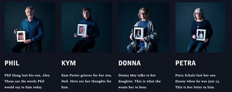 Four parents share what they wish they could tell their kids if they were still alive, and their solutions for the overdose crisis. Powerful! It is through these stories that we can shift the narrative about substance use and mental health. #SeeTheLives see-beyond.ca