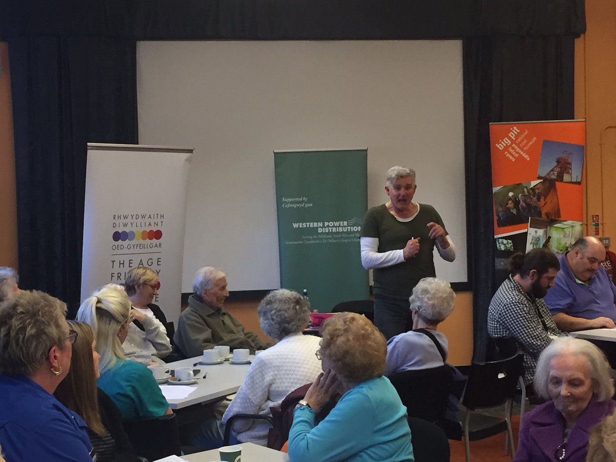 SharFordy's tweet photo. @BigPitMuseum &amp; #BlaenavonTownCouncil intergenerational group kicking back off on Wednesday March 27 @ 1.30pm with @heretic101. Here's a little taster from previous sessions. Made possible with support from @HwbTorfaen &amp; funding from @wpduk #intergenerational #dementiafriendly https://t.co/40GjOPtvI7