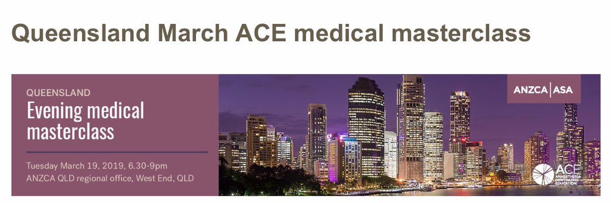 Learning from the masters! Fantastic periop medicine talks <a href="/ANZCA/">ANZCA</a>