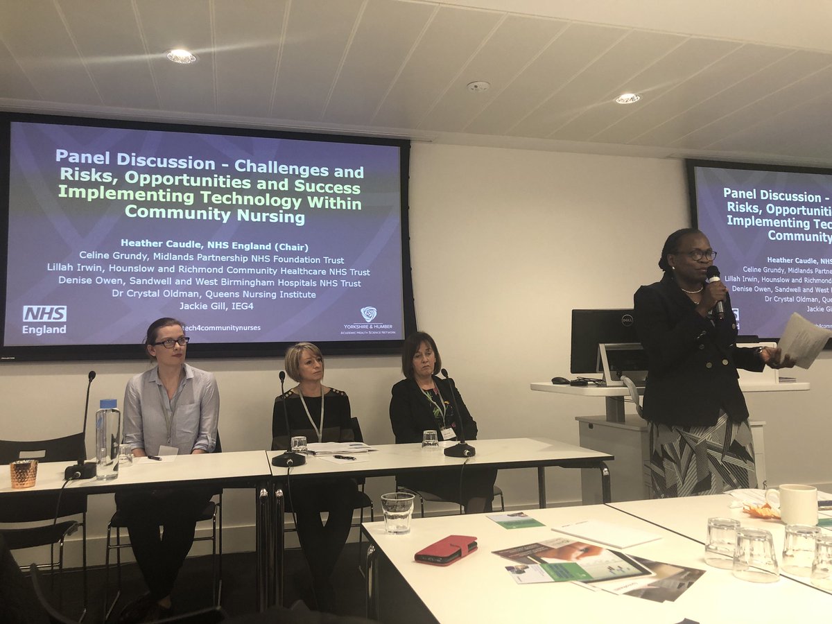 debbielennard1's tweet photo. Really interesting informative and inspiring morning in Leeds Use of technology for Community Nursing #tech4community @ESHT_OOH @vsc1970 https://t.co/m828yDASLx
