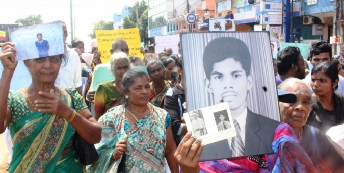 UstpacAdvocacy's tweet photo. THOUSANDS of relatives of forcibly #DisappearedSL flock to the streets in #East #SriLanka calling for #Justice via Intl Criminal Tribunal #ICTSL. @UN_HRC HiCom @mbachelet called #SriLanka to sign the #RomeStatute while #HRC40 set to pass continuing 30/1 obligations &amp; HRC scrutiny https://t.co/lWVWJ3LZpU