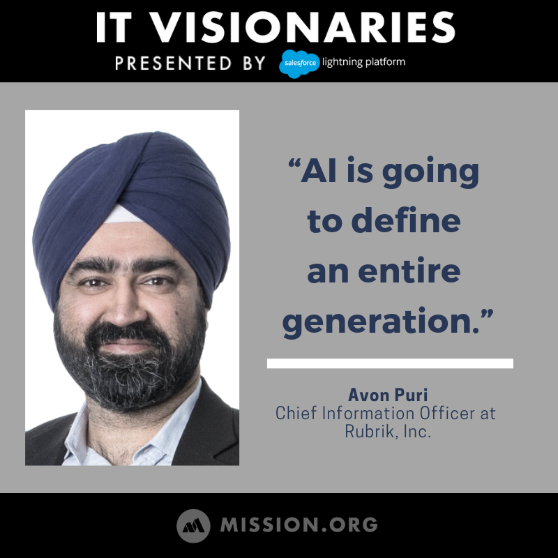 TheMissionHQ's tweet photo. How do you build a system to support a billion-dollar company? Meet @aspuri, the CIO leading the team at @rubrikInc. Listen in to this episode of #ITVisionaries to hear how they're creating the infrastructure to keep your data running securely: https://t.co/5Wnzz4Mf2r https://t.co/kCuPK3jtkQ