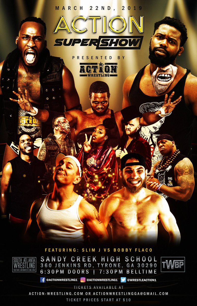 S_ATL_Wrestling's tweet photo. I almost forgot to mention this, but the match that SAW Exclusively announced for ACTION Wrestling 7 SuperShow between Matt Sells and Michael Marshall is NO LONGER GOING TO BE CONTESTED UNDER #WATTSRULES
See it this Friday!
https://t.co/zPd3mdcDbU https://t.co/pSs48pqKSV