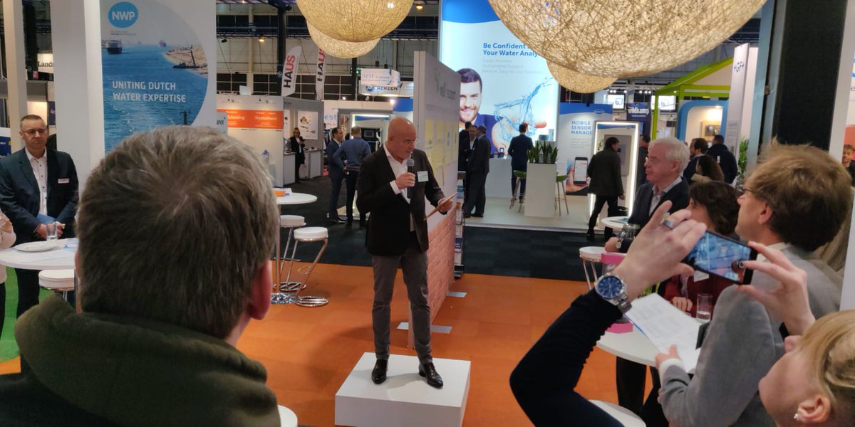 WaterAllianceNL's tweet photo. Currently at the innovation pitches... @ABB_Benelux @CellvationEU #SandCycle @hydraloop @CirTecBV https://t.co/8Nn3SKGfgM