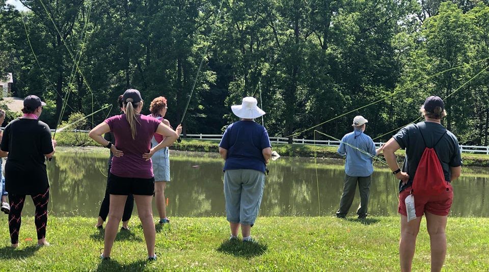 Cast4Recovery's tweet photo. Casting (practice) the day away. #FlyFishing #Fishing #CastingPractice https://t.co/oKSWOZRsUV