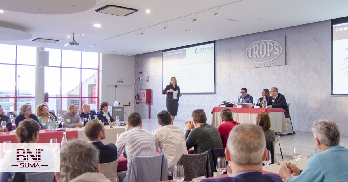 BNISuma's tweet photo. Fantástica ponencia de Belén Franco de @deybeconsult. Donde nos explicó como trabajan y la importancia que tiene su trabajo en sus clientes, haciendo que ellos trabajen con más rendimiento y simplificando los tiempos, todo ello lo hacen mejorando los procesos de la empresa. https://t.co/2aNi3jFx8r
