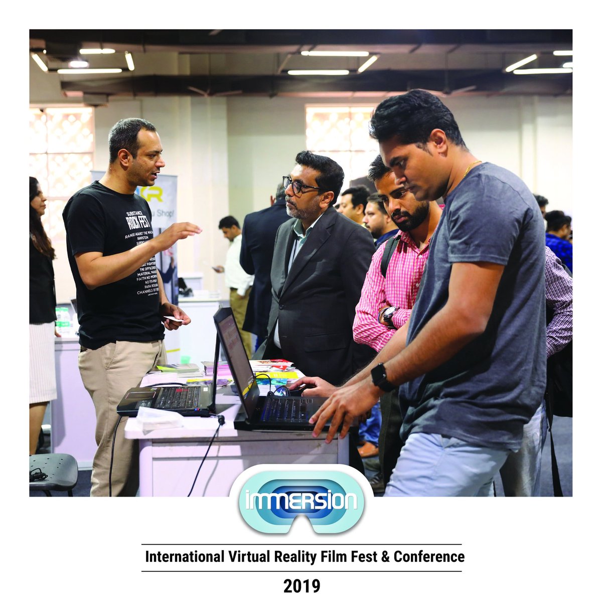 immersionvrfest's tweet photo. India's first International Virtual Reality Film Festival and Conference, Immersion.

The Expo Zone, Sharrom Yezdegardi and team.

Visit https://t.co/xH4znv5Cl3

#virtualreality #vr #augmentedreality #ar #mixedreality #expo #zone #tech  #technology #vrfest #immersion #immersive https://t.co/7aozAwkQak
