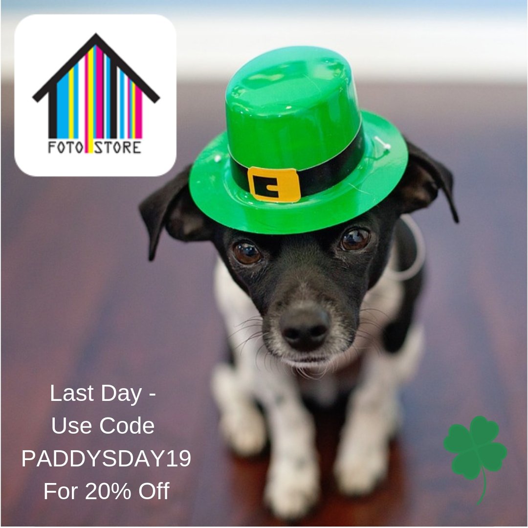 Foto_Store's tweet image. Despite cracking the snooze button on our alarm clock - we actually did open up the office yesterday. As for today, well, apart from a tinge of tuesdayitis we're doing grand.

Tomorrow Wednesday 20th will be the last day of our promotion for St Patrick's Festival 2019. 20% off Ph