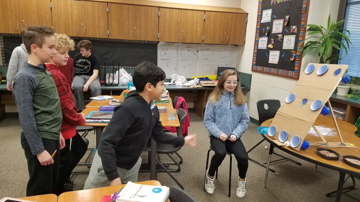 CmclarenC's tweet photo. What's the probability? Students create and play games of chance. Probability must have been high because we had lots of lucky winners! https://t.co/siG3OET2sH