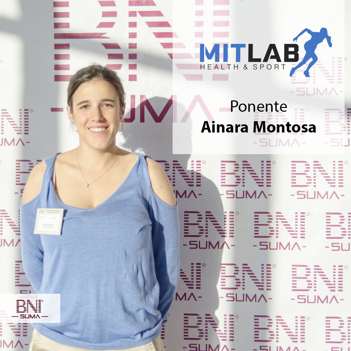 BNISuma's tweet photo. Mañana gran ponencia de Ainara Montosa de MITLAB Entrenamiento Personal en Vélez-Málaga.

Son un centro de entrenamiento personal. Te ayudan a mejorar tu salud y bienestar. 
Realizan pruebas de esfuerzo y análisis biomecánicos. https://t.co/Zqk8ICTYmq