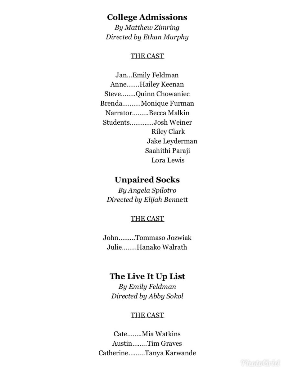 Congratulations to the cast of this years One-Acts! 🎭❤️ #thespiansociety #fun #studentactors #studentwriters #studentdirectors #play #spring #shareshs #shsthespians