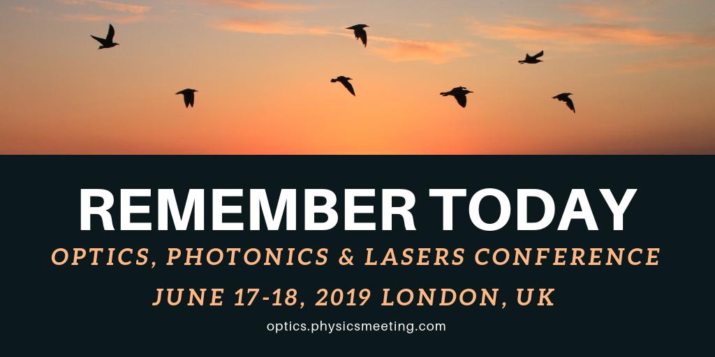 World’s largest collection of #optics &amp;  #photonics research @ 12th International Conference on #Optics, #Photonics &amp; #Lasers   

optics.physicsmeeting.com