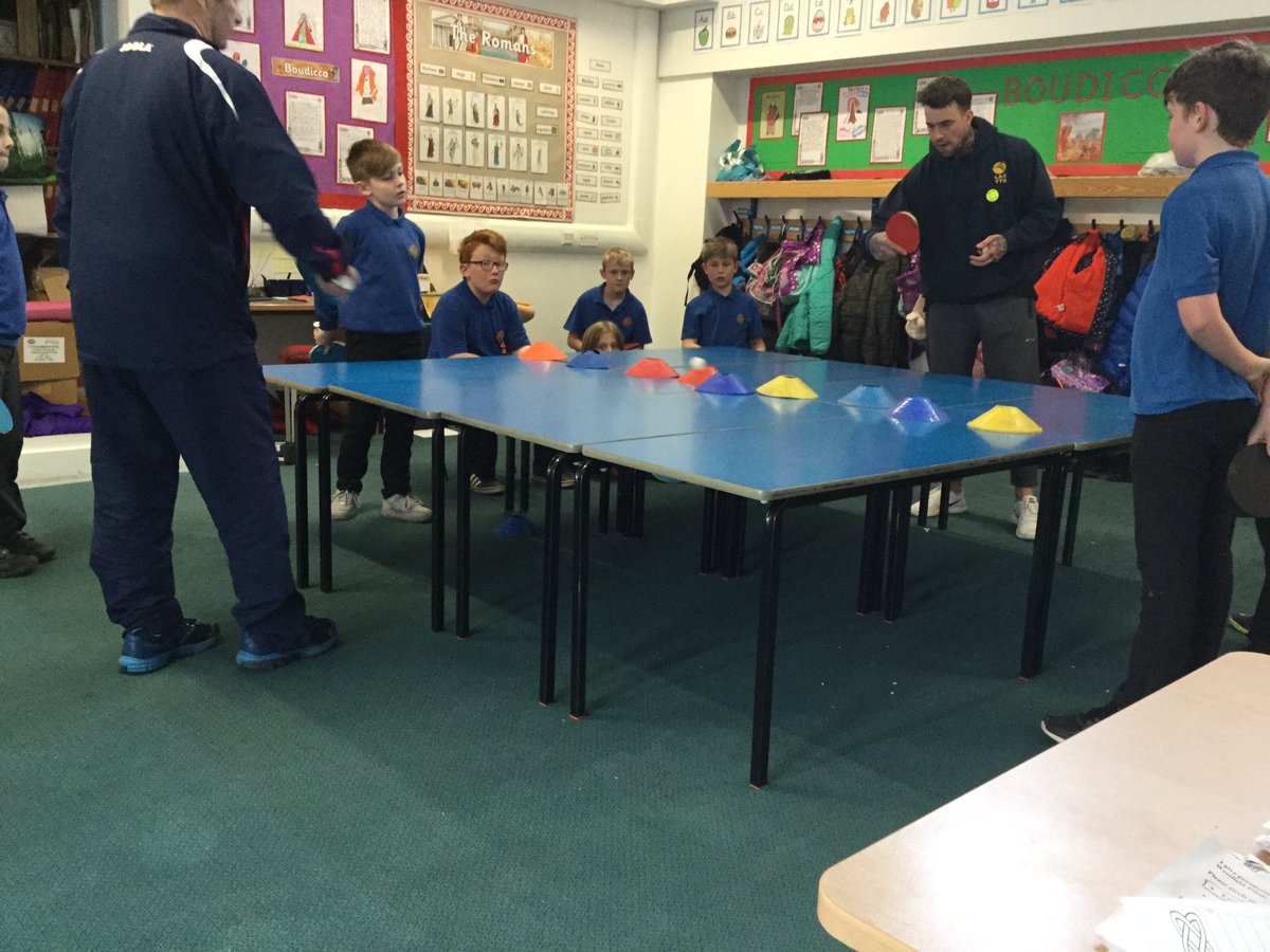 WestfieldCottPE's tweet photo. Brilliant table tennis session put on by @LTabletennis at lunchtime with Key Stage 2.  Great to see pupils trying a new sport. Looking forward to the club happening every Tuesday lunchtime. 🏓⭐️😀 @WestfieldCott https://t.co/yQ5Z4v1ElQ