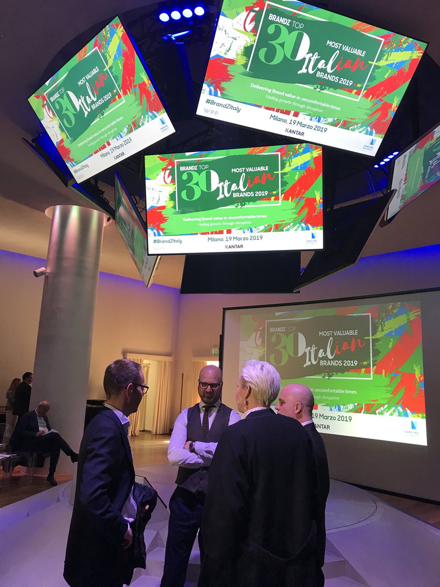 #BrandZ Top 30 Italy Brands announced in 20mins... #kantar #brandzitaly