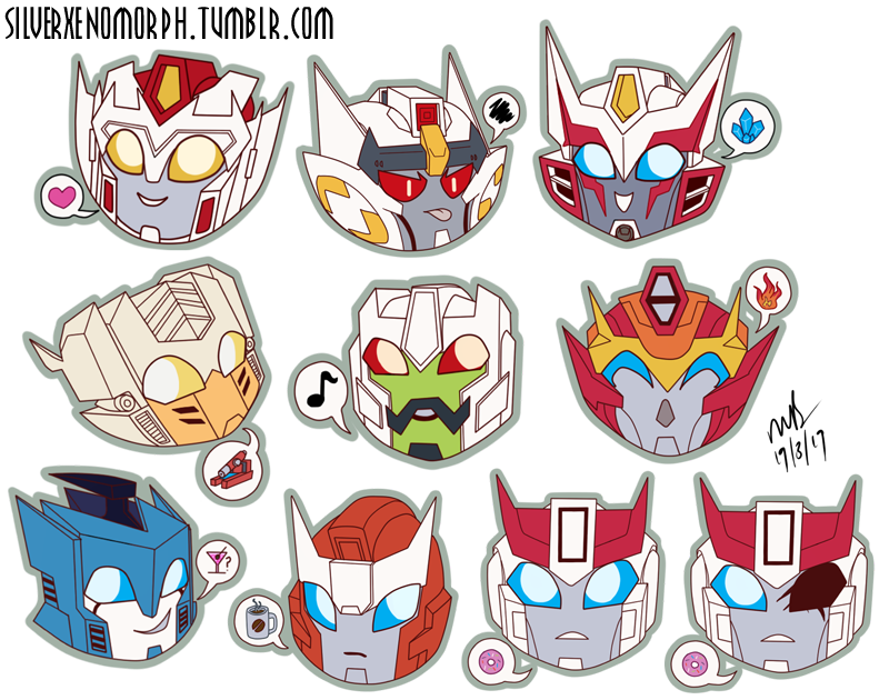 SilverXenomorph's tweet photo. Some chibis! First lot of many, many more to come. #transformers #maccadam #mtmte #lostlight #exrid #IDW https://t.co/BQRYWzqL3K