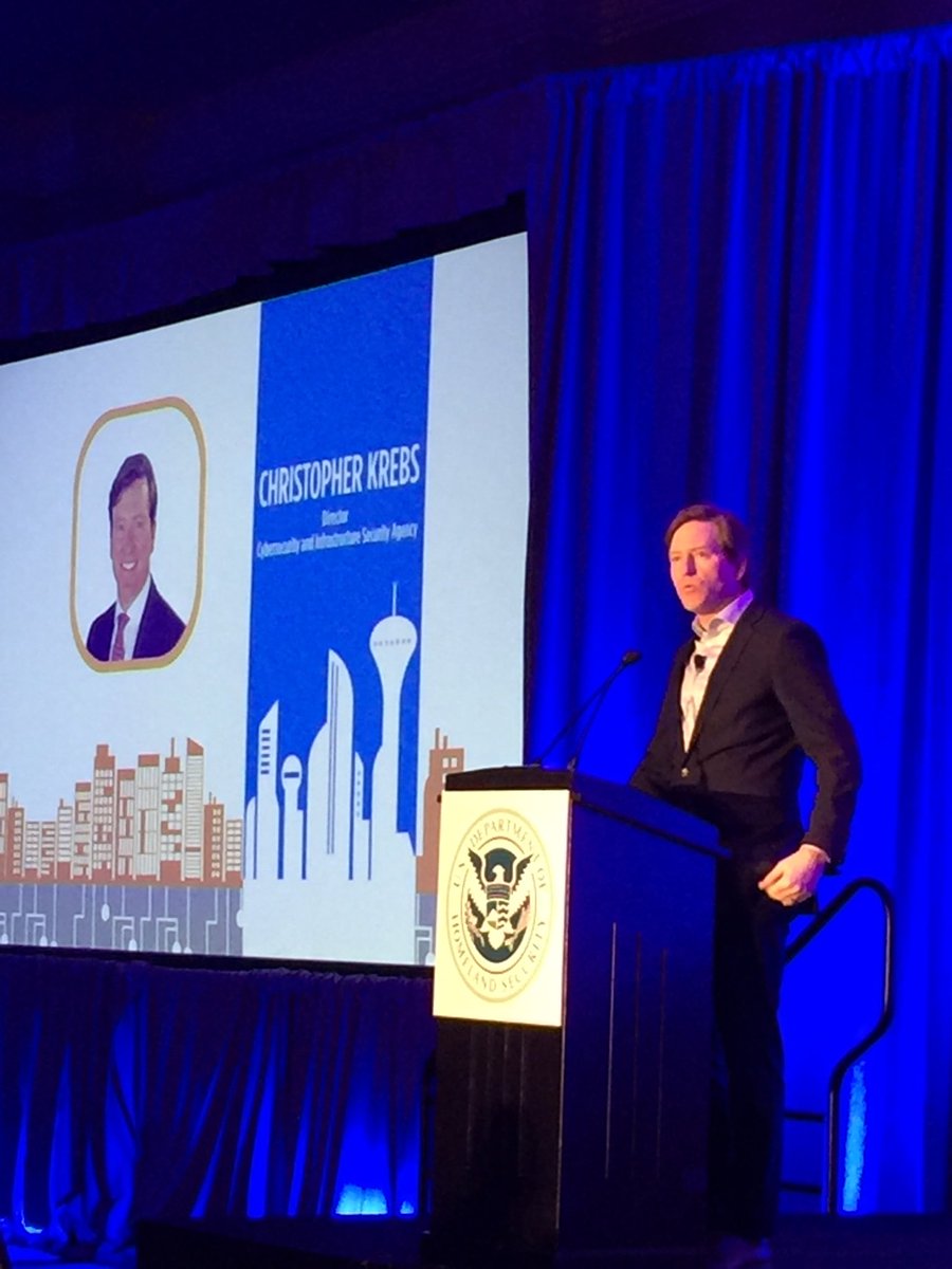 AnitaDamico's tweet image. Director of DHS #Cybersecurity &amp;amp; Infrastructure Security Agency ⁦Chris Krebs outlined the five new major thrusts that ⁦@CISAgov⁩ are undertaking during a substantive talk at #SciTechShowcase. First was security related to China/Supply Chain/5G. ⁦@CISAKrebs⁩