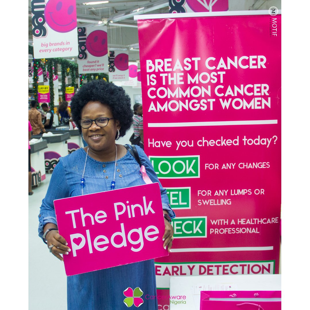 CancerAwareNG's tweet photo. Hundreds of women have already taken our #PinkPledge
Ladies, reduce your risk of #BreastCancer Take the Pink Pledge at https://t.co/oLHbElx0d9
.⠀⠀
#CancerAware⠀⠀⠀
#ThePinkPledge https://t.co/m7EtqD3FAc