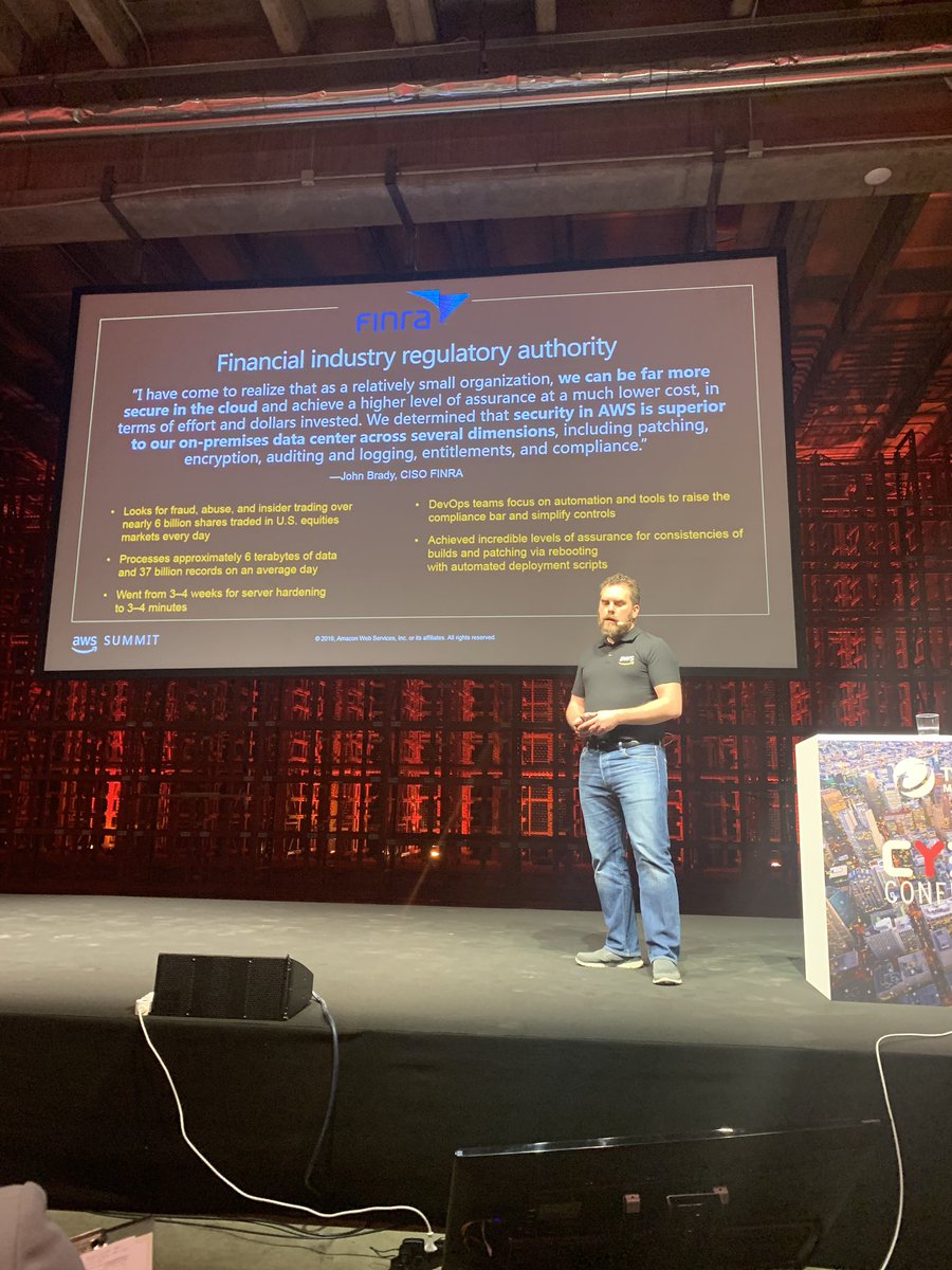 SecurityInfoITA's tweet photo. #TMCyberConference .@TrendMicroItaly Si ricomincia con @woodyborraccino Solution Architect. Livelli di sicurezza e infrastrutture aiutano i clienti di @AWS_Italy a crescere, automatizzando i processi. Privacy e #GDPR sono garantiti dalla scelta delle #region. https://t.co/VRDZjqtka3