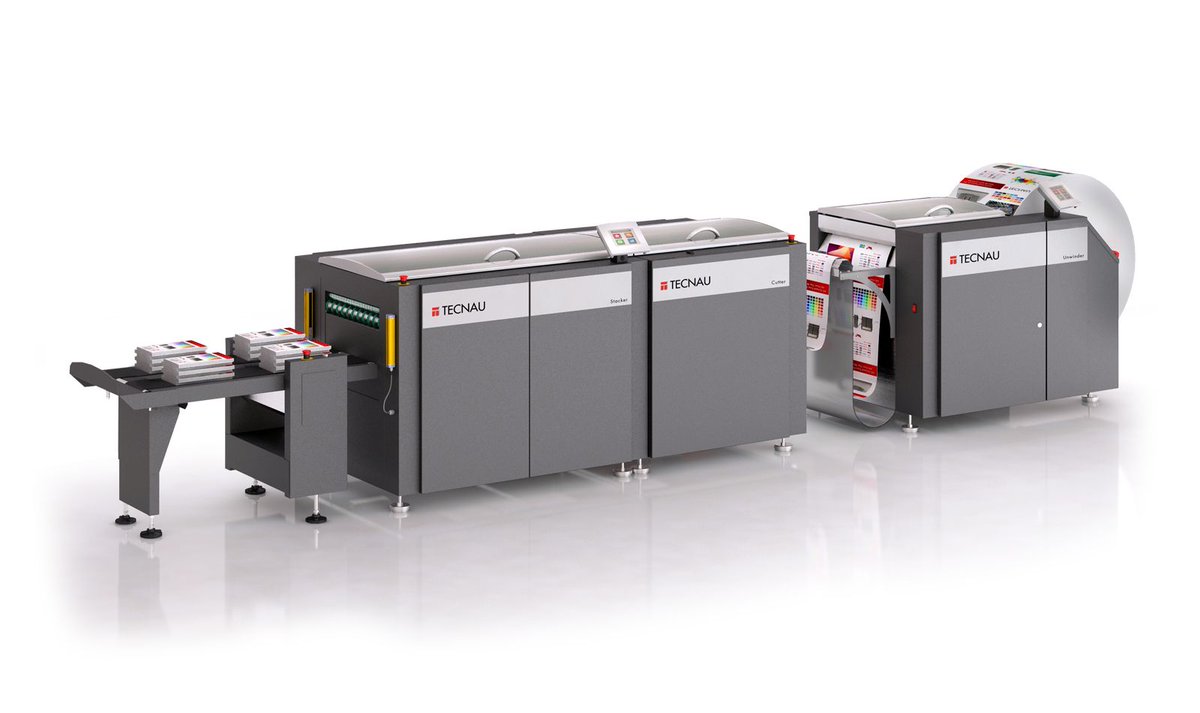 TecnauGroup's tweet photo. Full bleed variable cut ready for mailing with Stack 2320. Flexible document integrity and waste page control. #Stack2320 #450fpm #fullbleed https://t.co/ZGszvIUSyz https://t.co/nCI0mImXqz