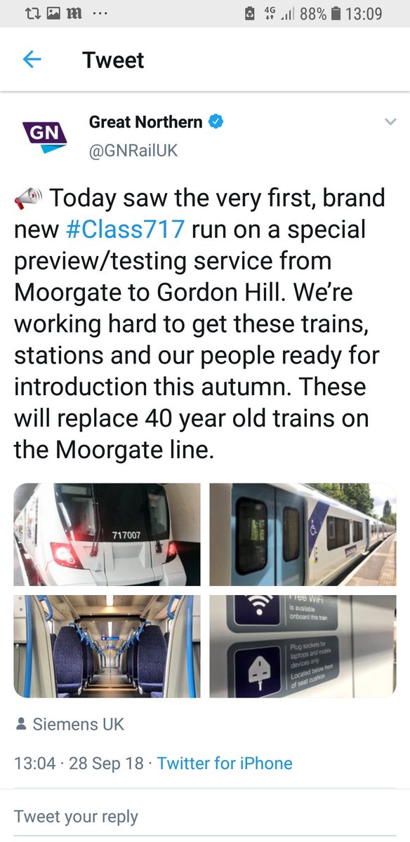 andystock22's tweet image. Today is 19 March 2019, nearly six months on and the #class717 are still not operating any regular services. #Moorgate #WGC #Hertfordnorth @GNRailUK @grantshapps @ABCommuters
