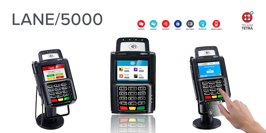 DatacapSystems's tweet image. Meet the @IngenicoNA  Lane/5000, one of our newest supported devices. Perfect for for retail checkout. ow.ly/WydW30o2HMd #Lane5000 #colordisplay #TETRA #signaturecapture #touchscreen