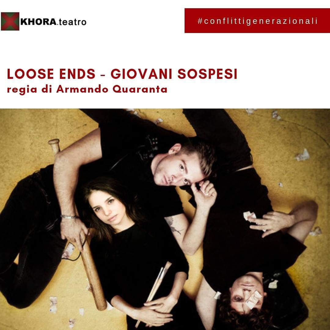 khoratwit's tweet photo. Debutta stasera lo spettacolo LOOSE ENDS - Giovani Sospesi di Gauvain. In scena fino al 30 marzo al teatro Off/Off Theatre di #Roma. Regia di Armando Quaranta. Con Jacopo Olmo Antinori, Edoardo Purgatori - Ed Hendrik e Federica Sabatini. https://t.co/7itPOXsFmL #Teatro #giovani https://t.co/QFuJCNpjaZ